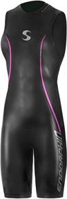 img 4 attached to 🏊 Women's Synergy Endorphin Sleeveless Quick John Triathlon Wetsuit - Smoothskin Neoprene for Ironman, USAT Approved, and Open Water Swimming