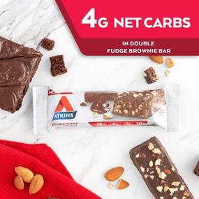 img 2 attached to Atkins Double Fudge Brownie Meal Bar - 5 Pack: Your Perfect Low-carb Snacking Solution