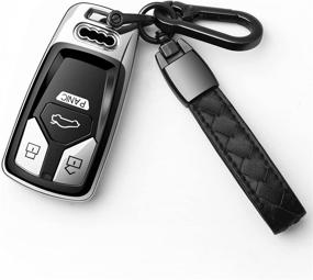 img 4 attached to Silver Autophone Key Fob Cover Case - Premium TPU 360 Degree Protection Shell - Compatible with Audi A4 A5 Q5 Q7 TT TTS S4 S5 RS4 RS5 - Smart Key (Keyless go only)