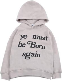 img 4 attached to 👶 NAGRI Must Be Born Again Hoodie for Kids - Pullover Sweatshirt with Hood