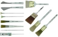 🎨 enhance your landscape art: bob ross 12-piece landscape brush set - top oil based painting tools logo