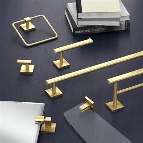 img 1 attached to Gatco 4066 Elevate Glass Shelf in Brushed Brass Finish