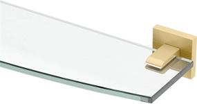 img 4 attached to Gatco 4066 Elevate Glass Shelf in Brushed Brass Finish