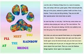 img 3 attached to 🌈 COZYMATE Rainbow Bridge Pet Memorial Gift: Lava Bead Bracelet to Honor Beloved Dogs and Cats