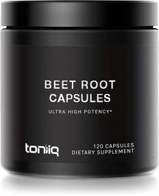 img 4 attached to 💪 Boost Nitric Oxide Levels with Ultra High Strength Beet Root Capsules - 4% Nitrates - 1400mg - Natural NO Booster - Highly Concentrated & Bioavailable - 120 Capsules