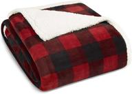 🏔️ eddie bauer home mountain plaid blanket, king size, in striking red plaid design for cozy comfort logo