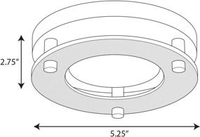 img 1 attached to 💡 Nickel LED Flush Mount Close-to-Ceiling Light - Progress Lighting P8247-09-30K