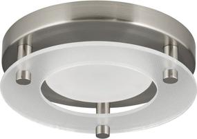 img 2 attached to 💡 Nickel LED Flush Mount Close-to-Ceiling Light - Progress Lighting P8247-09-30K