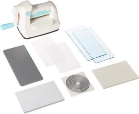 img 2 attached to We R Memory Keepers Mini Evolution Starter Kit – Machine, Buffer, Cutting Plate, Embossing (64 Piece), White/Blue