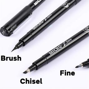 img 2 attached to Sunshilor Hand Lettering Pens: Brush Pens for Beginners Writing, Drawings, Sketching & More! Set of 8