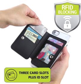 img 2 attached to 📱 RFID Protected Cell Phone Wallet with Stick-On Credit Card ID Holder for iPhone, Galaxy, and Most Smartphones and Cases