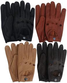 img 3 attached to Classic Quality Lambskin Leather Fashion Men's Accessories