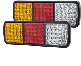 img 4 attached to 🚚 Linkitom 75 LED Truck Tail Light Bar: Super Bright 12v Multi-function Taillight - Ideal for Trucks, Boats, Snowmobiles, Trailers, and RVs (2PCS)