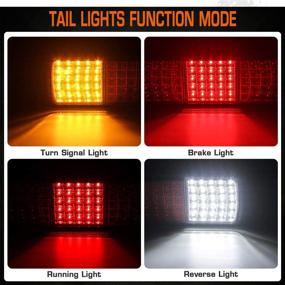 img 1 attached to 🚚 Linkitom 75 LED Truck Tail Light Bar: Super Bright 12v Multi-function Taillight - Ideal for Trucks, Boats, Snowmobiles, Trailers, and RVs (2PCS)