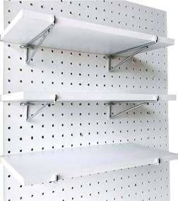 img 4 attached to 🔒 Stain Resistant Organizer - Industrial Hardware Accessories for Pegboard