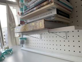 img 1 attached to 🔒 Stain Resistant Organizer - Industrial Hardware Accessories for Pegboard