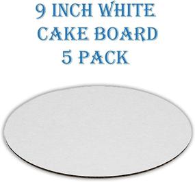 img 1 attached to 🎂 9 Inch Plastic Cake Container with Clear Dome Lid and Cake Boards - Set of 5, Ideal for 2-3 Layer Cakes, Round Cake Holder with Lid for Ultimate Cake Protection, Essential Cake Supplies