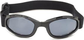 img 3 attached to 🔍 Black Frame Smoked Anti-Fog Lens Small Folding Goggles by Bobster Crossfire