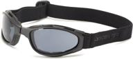 🔍 black frame smoked anti-fog lens small folding goggles by bobster crossfire logo