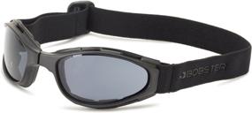 img 4 attached to 🔍 Black Frame Smoked Anti-Fog Lens Small Folding Goggles by Bobster Crossfire