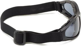 img 2 attached to 🔍 Black Frame Smoked Anti-Fog Lens Small Folding Goggles by Bobster Crossfire