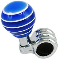 enhance your driving experience with 🚗 the alpena 53362 blue acrylic spinner knob logo