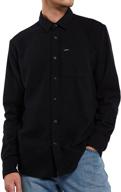 👔 stylish and comfortable: volcom caden sleeve button x large men's shirts for fashionable gentlemen logo