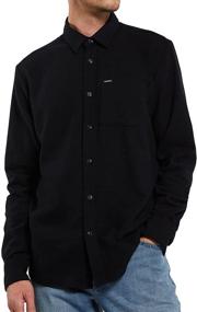 img 4 attached to 👔 Stylish and Comfortable: Volcom Caden Sleeve Button X Large Men's Shirts for Fashionable Gentlemen