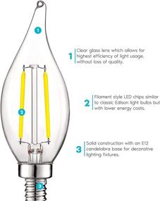 img 3 attached to 💡 Dimmable Industrial Electrical Candelabra Chandelier with Filament for Enhanced Lighting Components