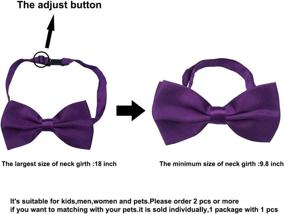 img 2 attached to 👔 Yeahbudddy Parent-Pets Ties: Stylish Matching Bowtie Collars for Kids, Men, Women & Pets