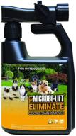 powerful outdoor pet odor & stain remover spray - eradicate poop and pee odors & 🐾 clean urine markings on artificial grass, astroturf, deck, lawn, runs - natural, safe home solution for disinfecting logo
