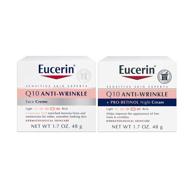 💆 eucerin q10 anti wrinkle day and night face cream, 1.7 oz (2 pack) logo