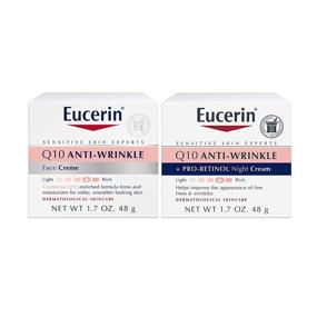 img 4 attached to 💆 Eucerin Q10 Anti Wrinkle Day and Night Face Cream, 1.7 Oz (2 Pack)