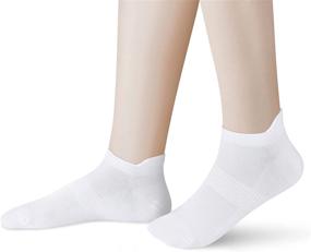 img 3 attached to 🧦 6-Pack Low Cut Tab Sports Socks - Corlap Ankle Athletic Running Socks with Cushioning for Men and Women