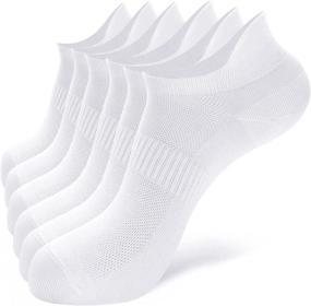 img 4 attached to 🧦 6-Pack Low Cut Tab Sports Socks - Corlap Ankle Athletic Running Socks with Cushioning for Men and Women