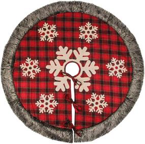 img 3 attached to Aiduy Christmas Buffalo Rustic Snowflake