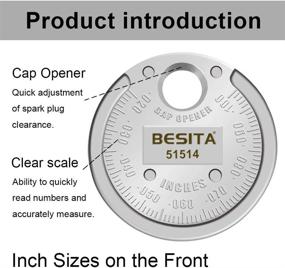 img 2 attached to 📏 Accurate Spark Plug Gap Gauge: Measure gaps from .020" to .100" effortlessly