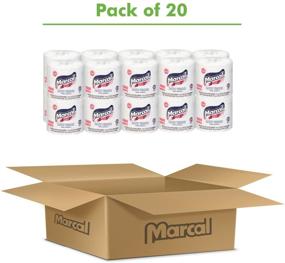 img 3 attached to 🌿 Sustainable and Chlorine Free Marcal Pride Toilet Paper - 20 Rolls/Case, 1000 Sheets Per Roll