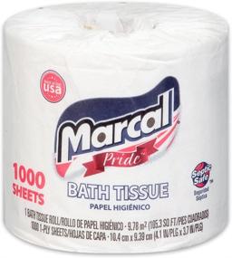 img 2 attached to 🌿 Sustainable and Chlorine Free Marcal Pride Toilet Paper - 20 Rolls/Case, 1000 Sheets Per Roll