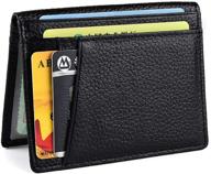 🔒 advanced front pocket wallet with enhanced blocking technology logo