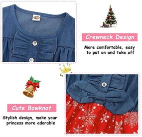 img 1 attached to Enlifety Princess Christmas Sundress: Delightful Girls' Clothing for Granddaughter's Holiday Dresses