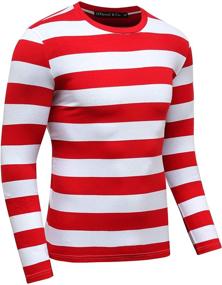 img 2 attached to Sleeve Striped T Shirt for Men by OThread Co - Stylish Clothing Option