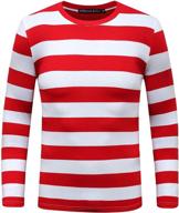 sleeve striped t shirt for men by othread co - stylish clothing option logo