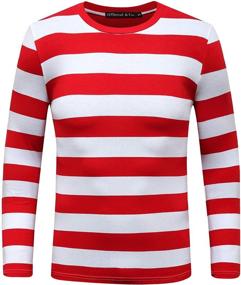 img 4 attached to Sleeve Striped T Shirt for Men by OThread Co - Stylish Clothing Option