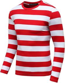 img 3 attached to Sleeve Striped T Shirt for Men by OThread Co - Stylish Clothing Option