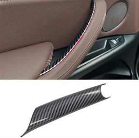 img 4 attached to 🔳 Enhance Your BMW's Aesthetics with Jaronx Carbon Fiber Door Pull Handle Cover