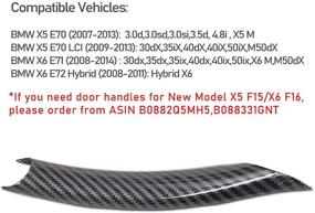 img 1 attached to 🔳 Enhance Your BMW's Aesthetics with Jaronx Carbon Fiber Door Pull Handle Cover