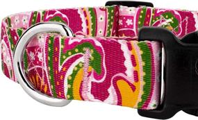 img 1 attached to 🐾 Deluxe Dog Collar from Country Brook Design's Paisley Collection, Proudly Made in The U.S.A.