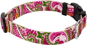 img 2 attached to 🐾 Deluxe Dog Collar from Country Brook Design's Paisley Collection, Proudly Made in The U.S.A.