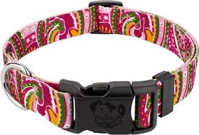 img 4 attached to 🐾 Deluxe Dog Collar from Country Brook Design's Paisley Collection, Proudly Made in The U.S.A.